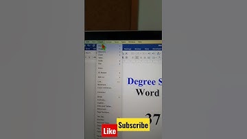Gradensymbool in Word MAC #shorts