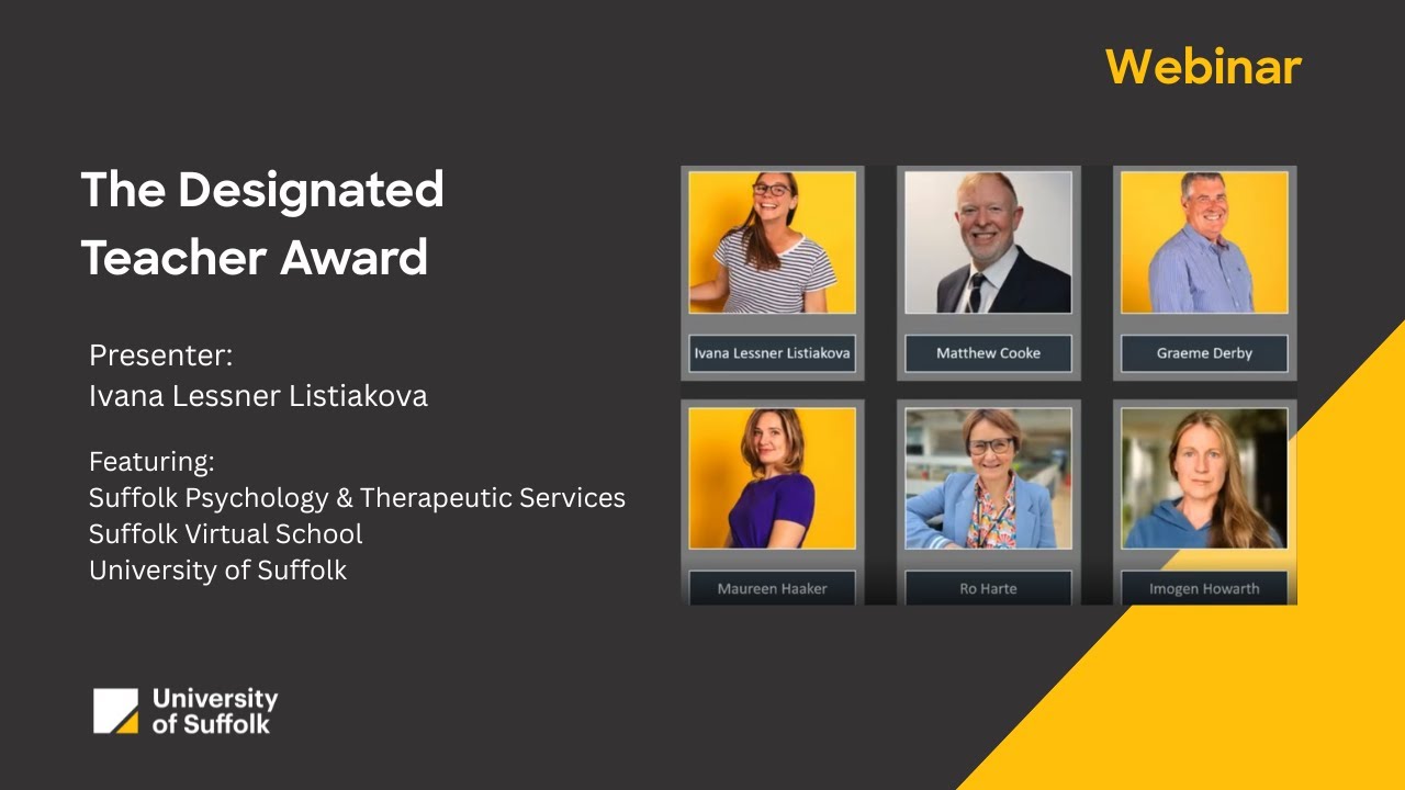 The Designated Teacher Award: Webinar