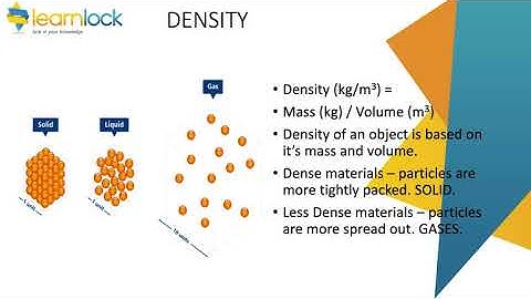 GCSE AQA Physics - P3 Particle model of matter - Density of materials