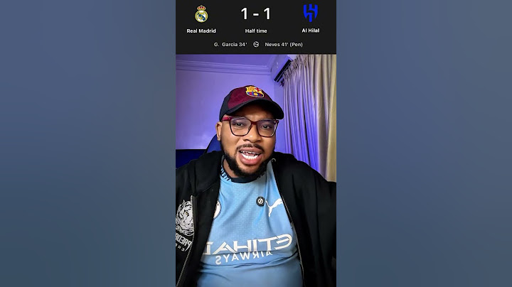 HALF TIME REAL MADRID 1-1 AL HILAL #madrid #alhilal #fifacwc #football