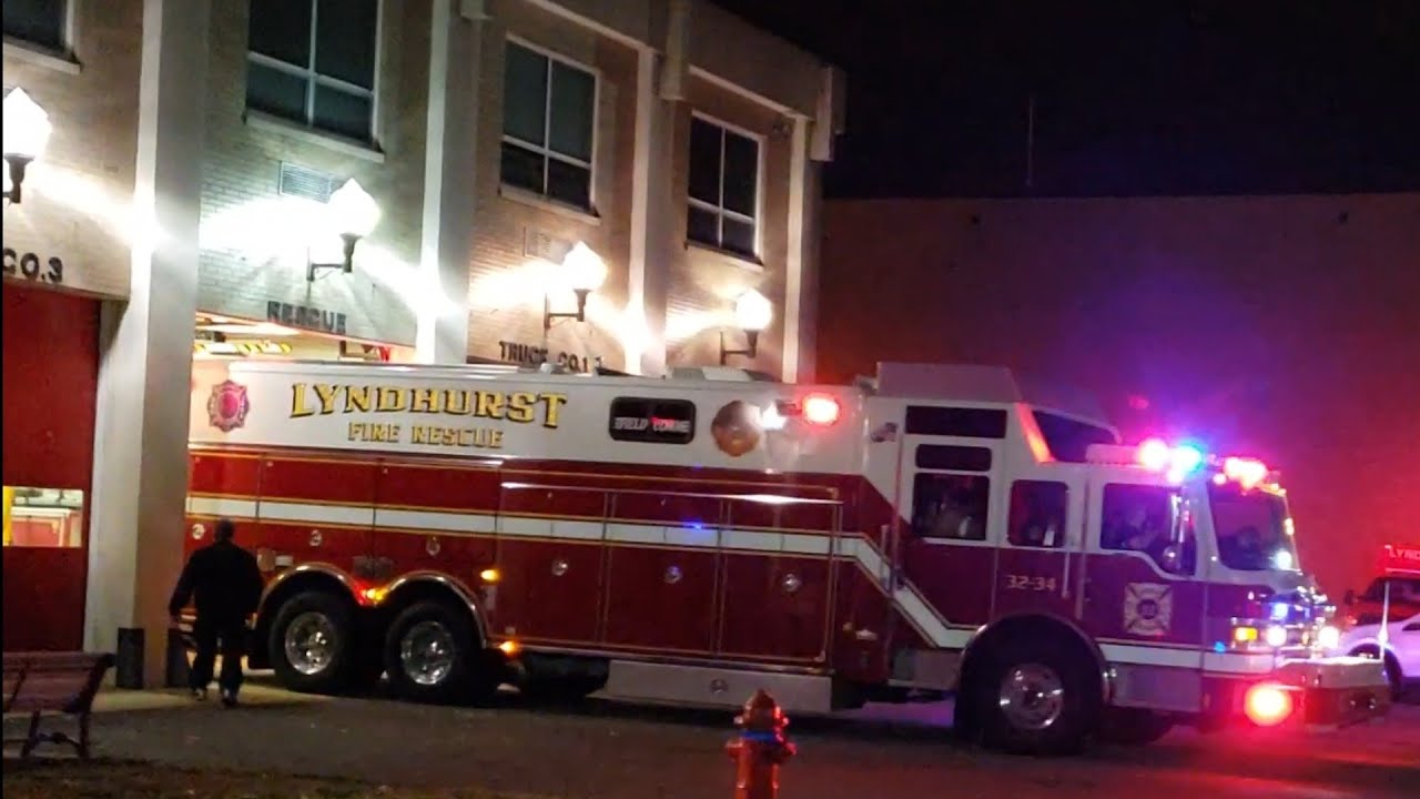 Lyndhurst NJ Fire department Rescue 4 Responding 12518 YouTube