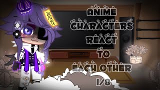 Anime/Fandom Characters React to Eachother (Kokichi/ 1/8) (Read DESC)