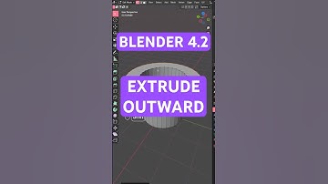 How to extrude outward in #blender