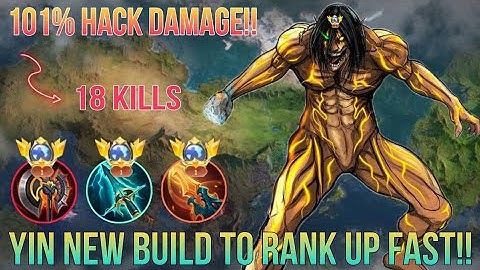 NEW SEASON 38, NEW YIN META BUILD TO RANK UP FAST!! ( Dangerous Grass ) ~ MLBB