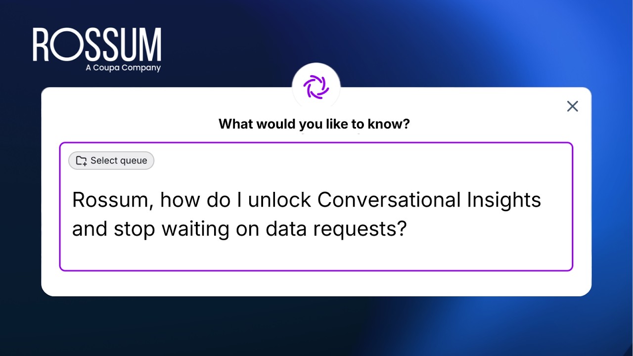 Demo | Rossum Conversational Insights: AI-Powered Document Analytics