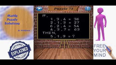 Maths Puzzle 73 Explained