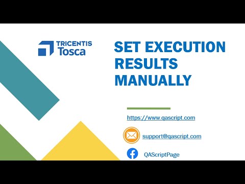 Tosca Tutorial | Lesson 66 - Set Execution Results Manually in Execution Lists | Manual Testing |