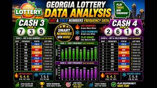 Georgia Cash 3 and Cash 4 Lottery Prediction and Daily Statistical Analysis August 1 2026