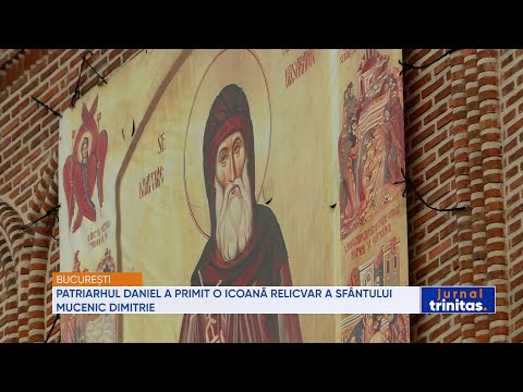 Patriarhul Daniel a primit o icoană relicvar a Sfântului Mucenic Dimitrie