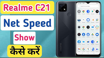 Realme c21 net speed show/realme c21 network setting/realme c21 data speed show