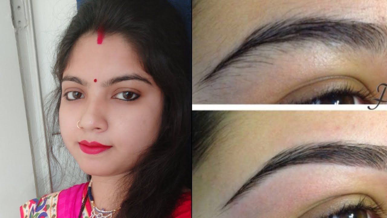 eye brow's threading at home step by step/Bengali tutorial YouTube
