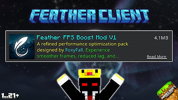 Feather Client For Minecraft PE 1.21+ (NO LAG & FPS BOOST)
