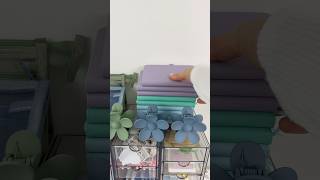 Packing a lilac &amp; blue stationery set 💙💜 ASMR