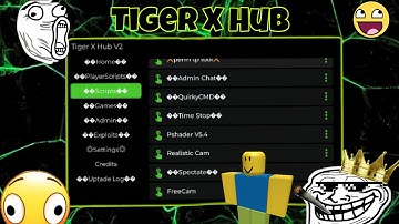 [•Tiger X Hub•] FE Universal Hub script admins and more features | Fluxus, Delta, ArceusX