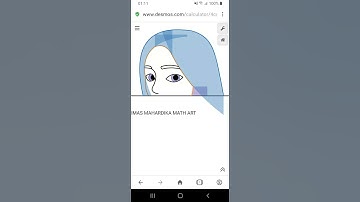 Drawing Pretty Shy Girl Using Math Formula on Cartesian Plane run by #desmos software #prettygirl