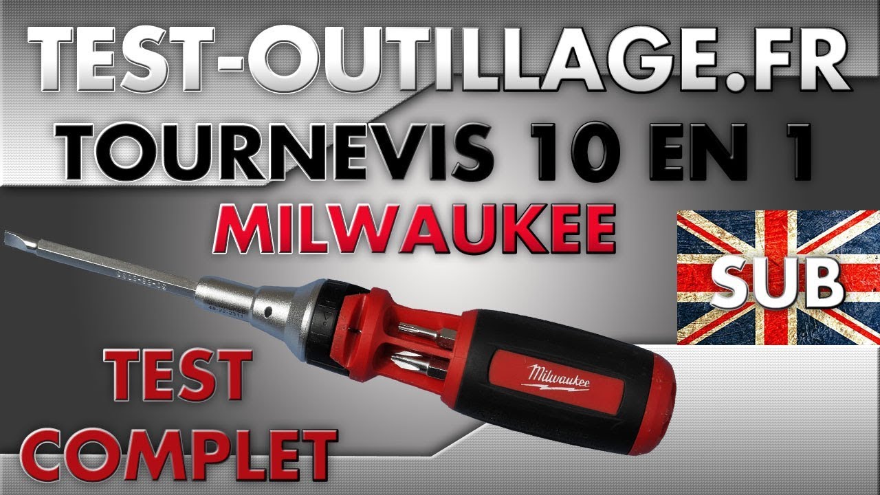 Tournevis compact à cliquet 8 en 1 4932471868 MILWAUKEE