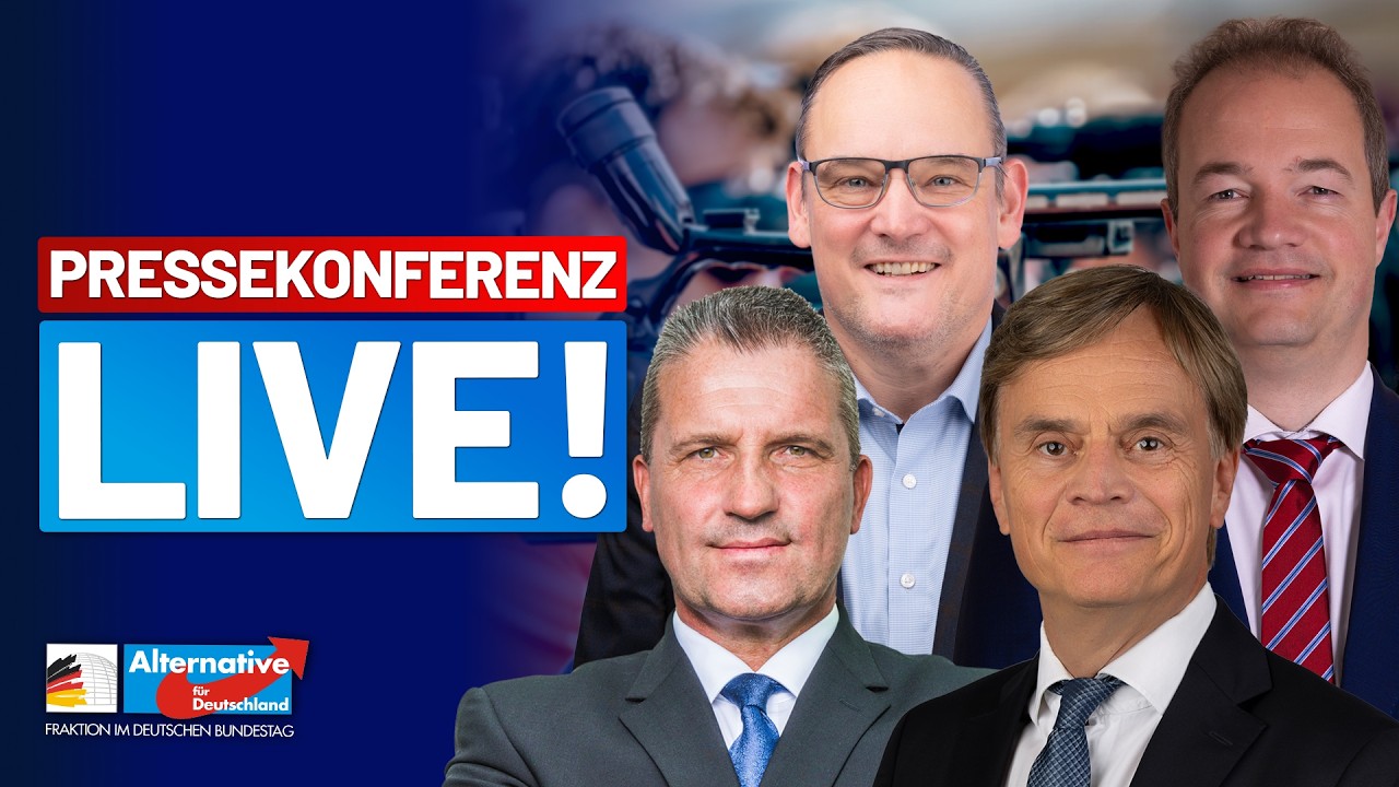 LIVE: Pressekonferenz der AfD-Fraktion - Diese Woche im Bundestag