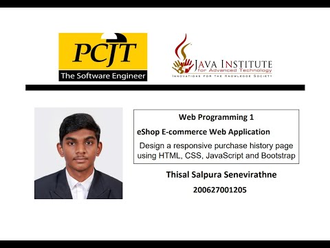 Web Project Task 35 | Create a Ecommerce Web Application | Java Institute