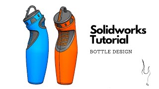bottle design in solid works