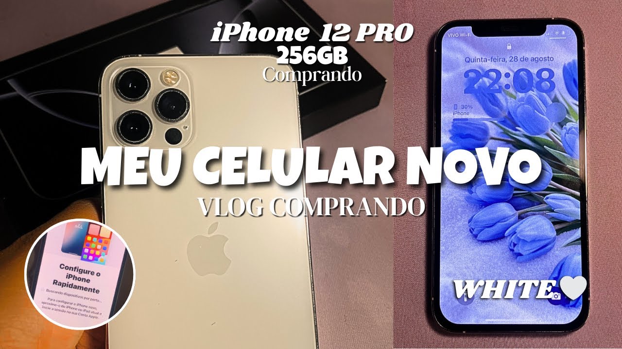 Vlog: comprando meu celular novo📱| iPhone 12 Pro 256GB, capinha e película💜
