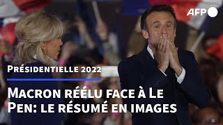 Macron réélu face à Le Pen: le résumé de la soirée en images | AFP