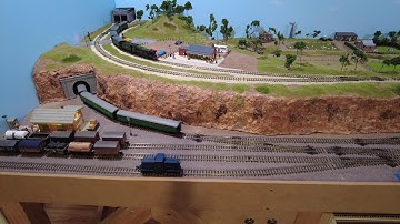 N Scale layout Timelapse