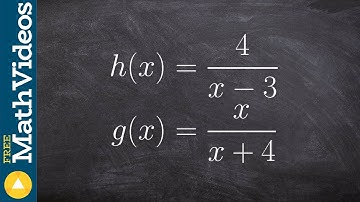 Compose Two Rational Functions then Find the Domain in Interval Notation
