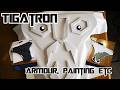 Tigatron cosplay build - the ARMOUR PIECES (covering and painting)