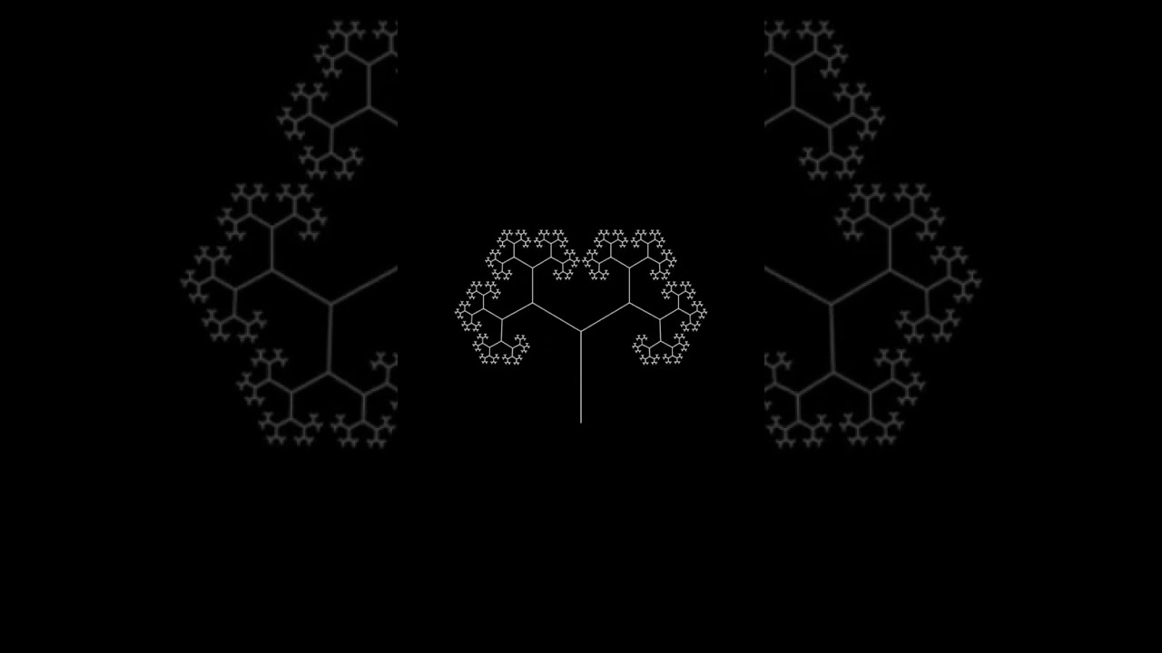 Morphing symmetric binary branching tree
