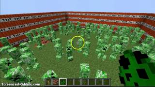 Blowing up 1000 Creepers
