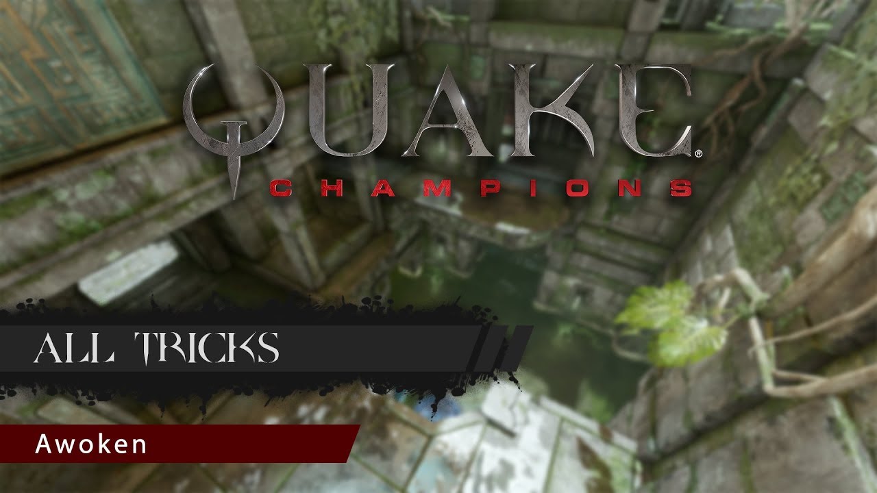 Quake Champions | All Tricks map Awoken by Flamesoff
