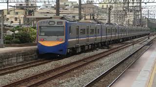 (4K) 2133次 通勤電聯車EMU700(EMU739, EMU740)停靠及離開新竹車站