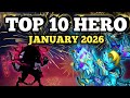 TOP 10 HERO JANUARY 2026 CASTLE CLASH