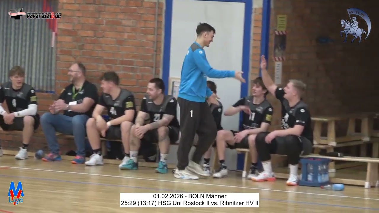 25:29 (13:17) HSG Uni Rostock II vs. Ribnitzer HV II - 01.02.2026
