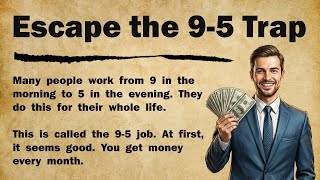 Escape the 9-5 Trap - Financial Freedom Motivation || Improve Your English || Graded Reader ✅