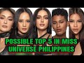 Possible top 5 in miss universe philippines 2024
