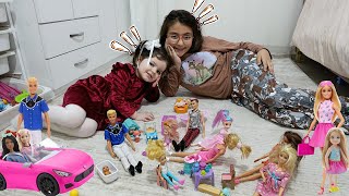 Eğitici Oyunlar.MELEK GÜL, BUSE BARBİE VE AİLESİ İLE ÇAY KEYFİ!Eğlenceli Videolar@elifsinemtv