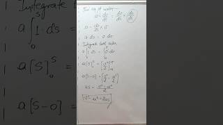 Physics: 3rd Equation of Motion Calculus Method Made Easy #education #physics #rathoreinstitute