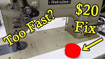 Slow Down Your Industrial Machine on the CHEAP!! How to Slow Down an Industrial Sewing Machine