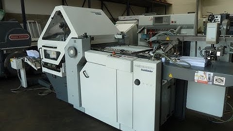 Heidelberg Stahlfolder KI 55 6KTL paper folding machine for sale   Gab Supplies Ltd   2003