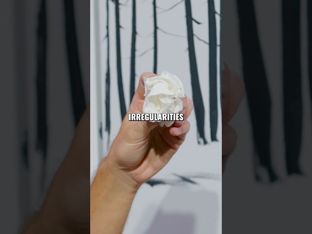 Painting tree limbs using a paper towel with Nicholas Hankins