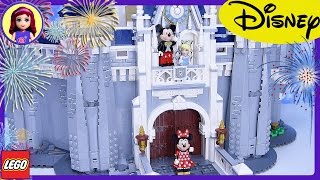 LEGO The Disney Castle Build Review Silly Play Part 1 Princess Cinderella - Kids Toys