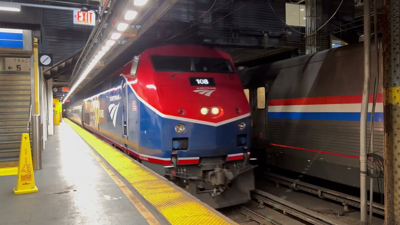 Amtrak 244 with Phase VI 50th Anniversary Unit & NYC Private Cars YouTube