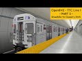 OpenBVE - TTC Line 1 towards Vaughan [PART 2] - Rosedale to Queen&#39;s Park - Bombardier T1