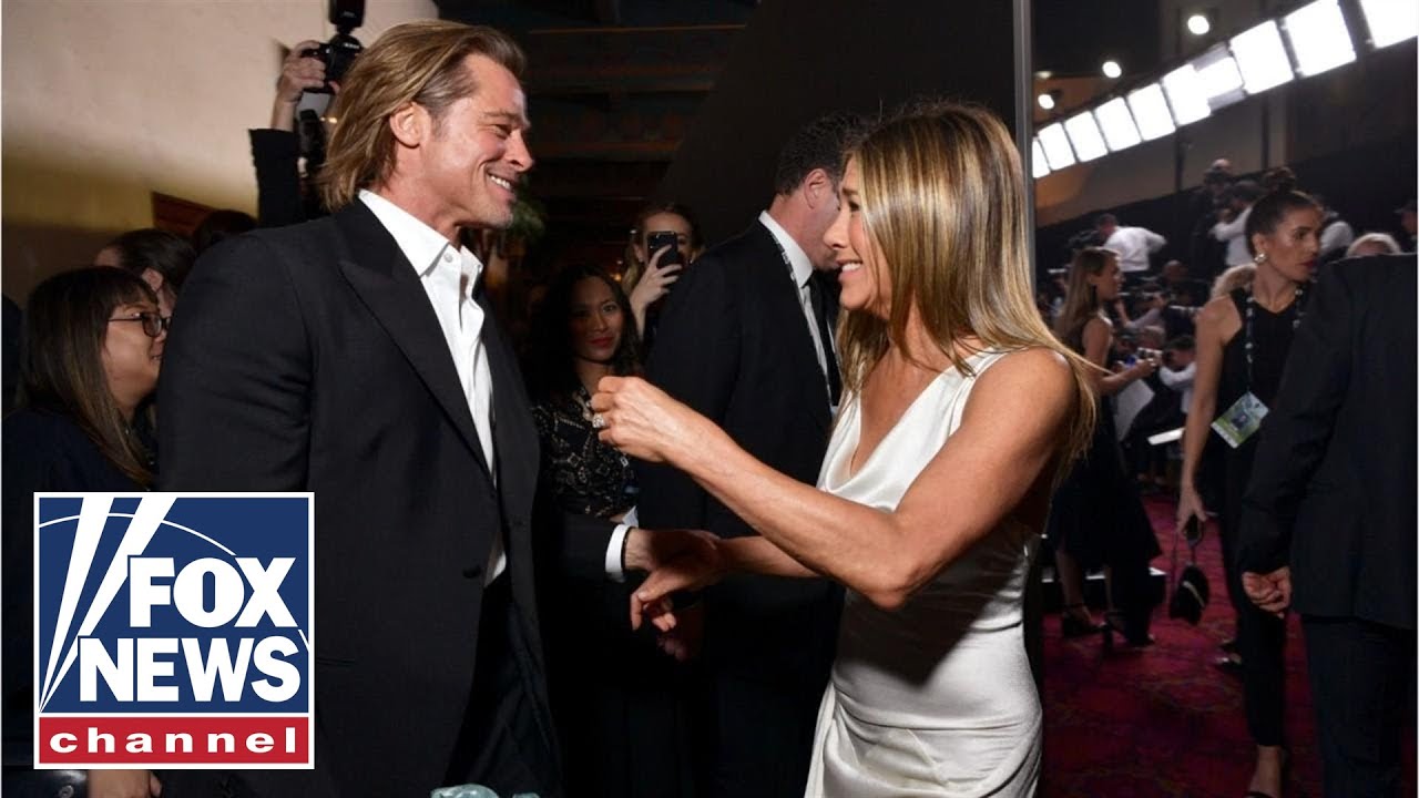 Brad Pitt, Jennifer Aniston reunite backstage after SAG Award wins