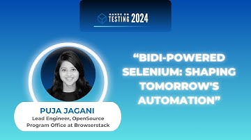 BiDi-powered Selenium: Shaping Tomorrow