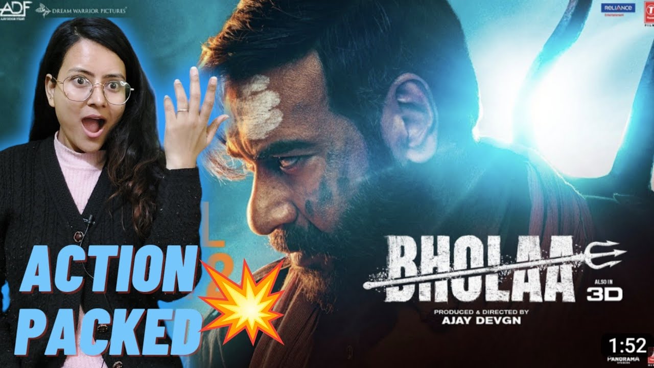 Bholaa Official Teaser 2 | Reaction | Bholaa In 3D | Ajay Devgn | Tabu | Sadhana Reaction