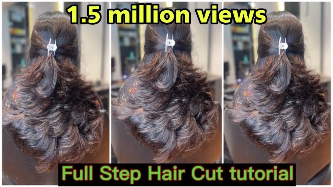 How to: Step With Layer hair cut कैसे करे/ multi layer cut ...