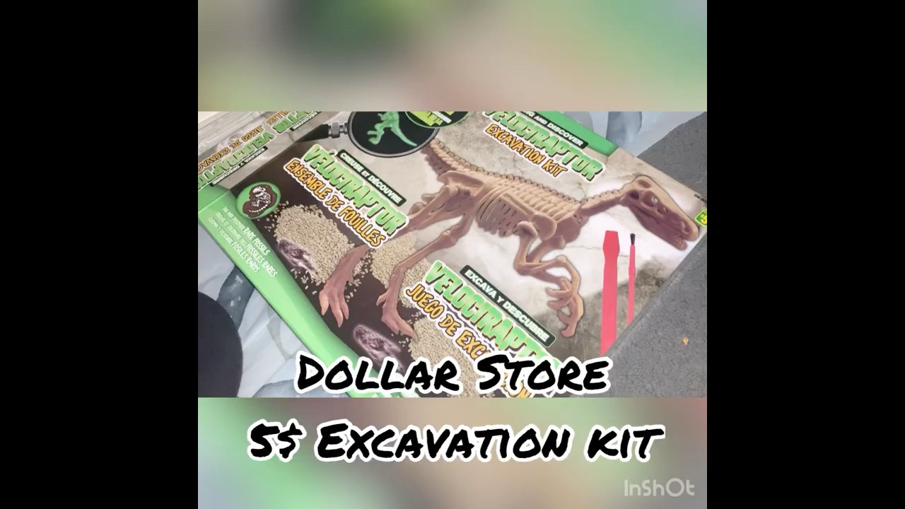 Dollar store 5$ Dinosaur Excavation Kit! 
