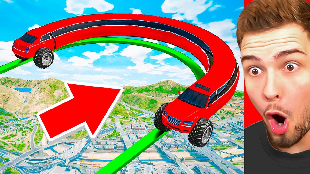 DER SCHWERSTE PARKOUR mit LANGEN AUTOS in GTA 5!
